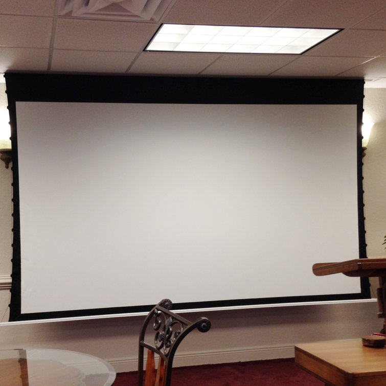 Elite Screens Evanesce White Electric Wall/Ceiling Mounted Projector